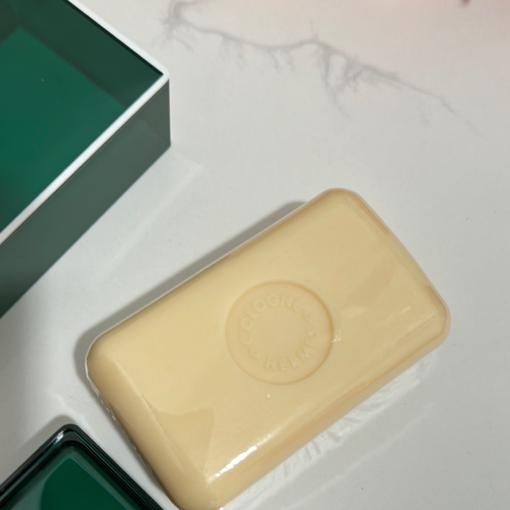 10 Hermès Eau d'Orange Verte Soap Set(Sealed) - Picture 9 of 10